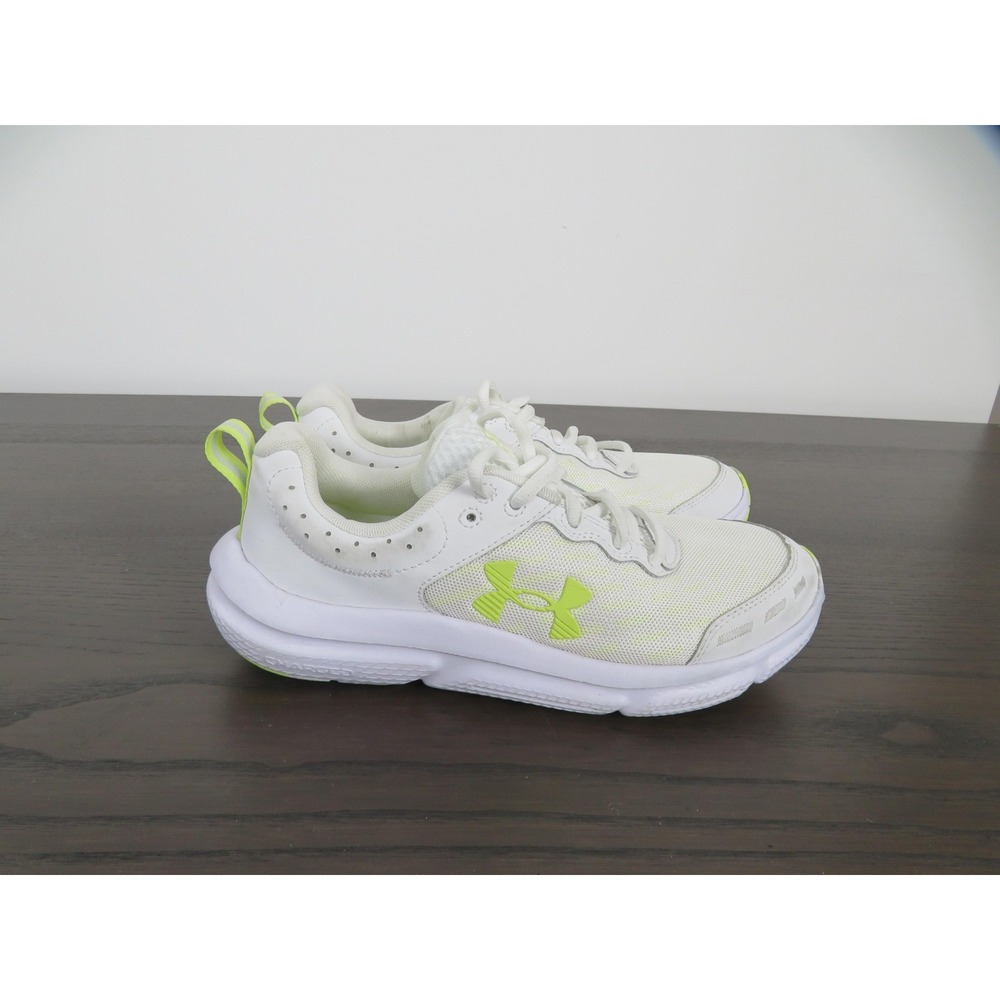 Under Armour Charged Assert 10 Shoes Womens 8 White Mesh Running 3026179-110